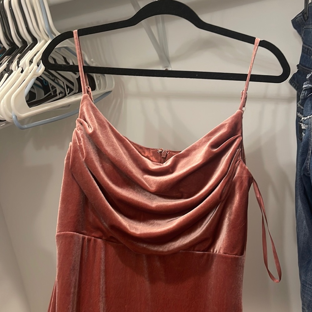 Revelry Dress in Velvet Dusty Rose - Skye - 6 Petite